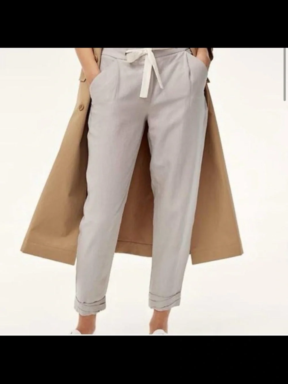 Wilfred Womans Sz 10 Allant Cropped Pants Aritzia